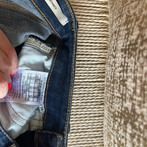 Guess Jeans 1981 skinny blue size 24 - Picture 3 of 5